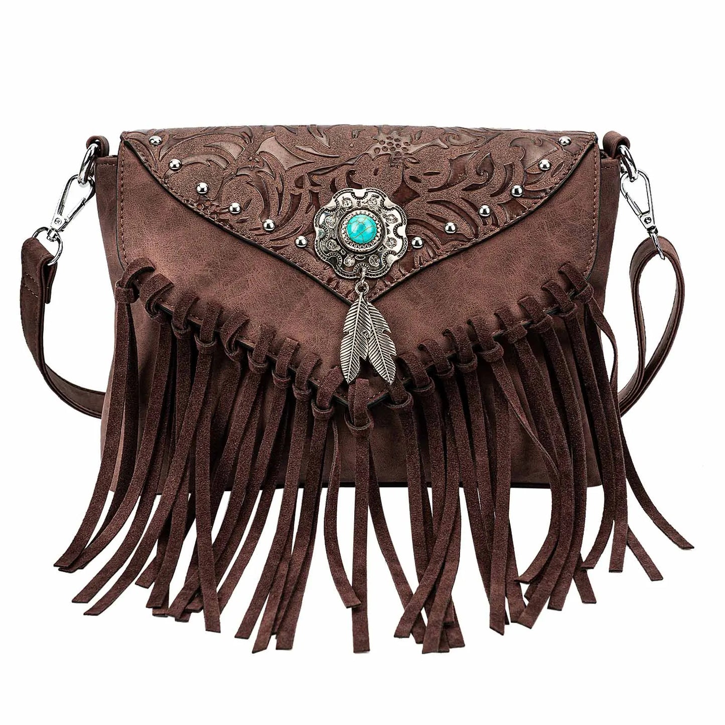 Navaho Dream Leather Fringe Bag