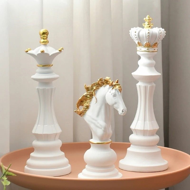 Grandmaster Chess Piece Decor Set