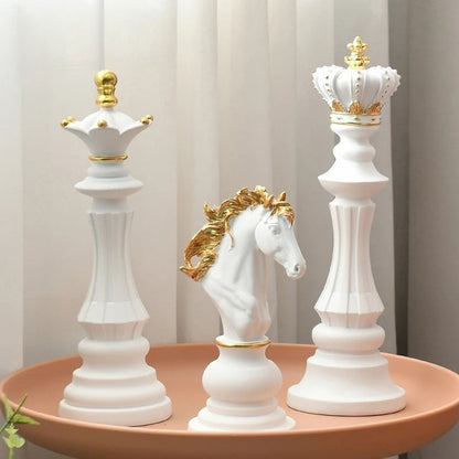 Grandmaster Chess Piece Decor Set