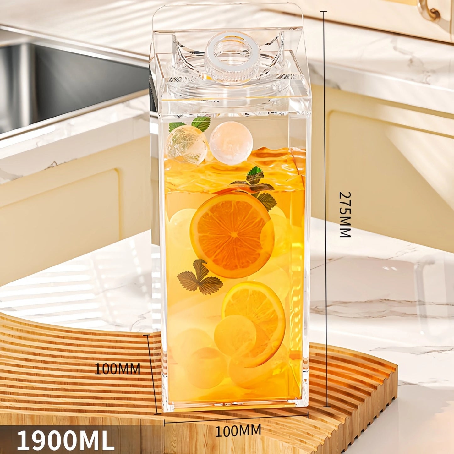 Transparent Juice Carton