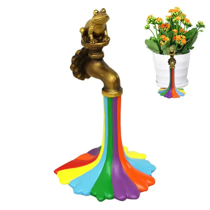 Rainbow Froggy Fountain Decor Icon