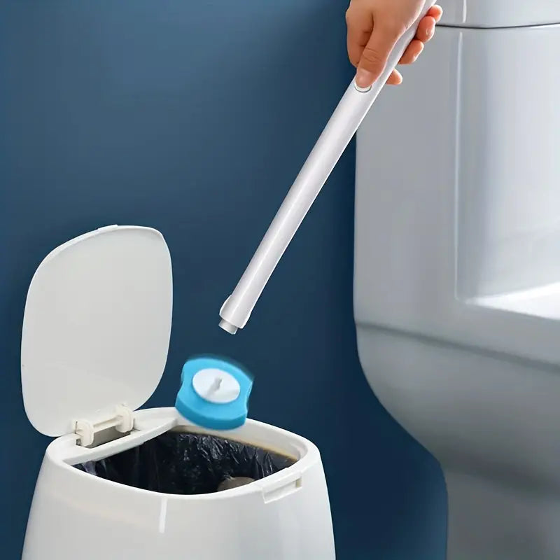 Disposable Toilet Brush with Replaceable Heads