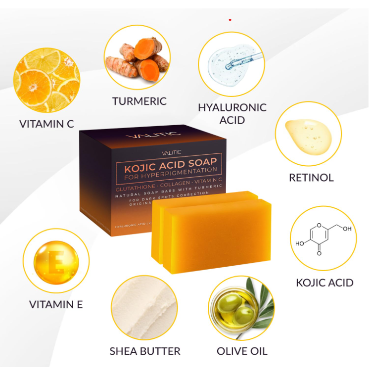 Kojic Acid Soap Bar Set – Enlite