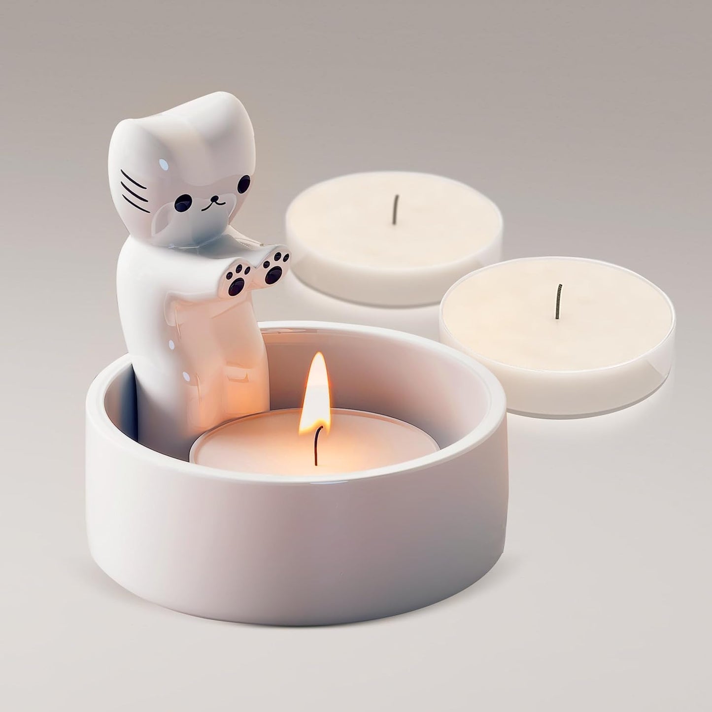 Charming Cat Tealight Holder