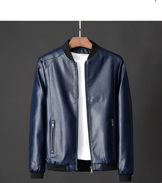 Street Style Leather Bomber Jacket