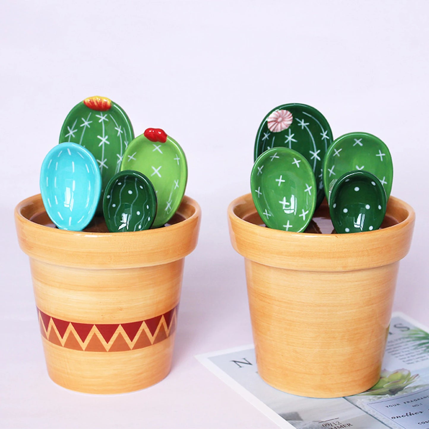 Decorative Cactus Measuring Spoon Set