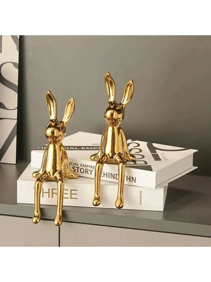 Elegant Rabbit Figurines