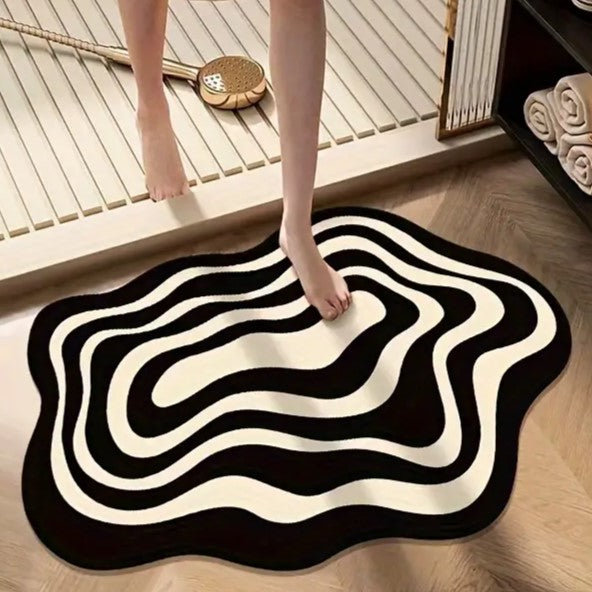 Contemporary Inkblot Area Rug