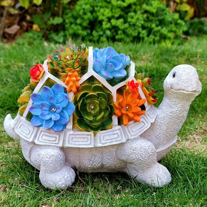 Serene Shell Solar Garden Sculpture