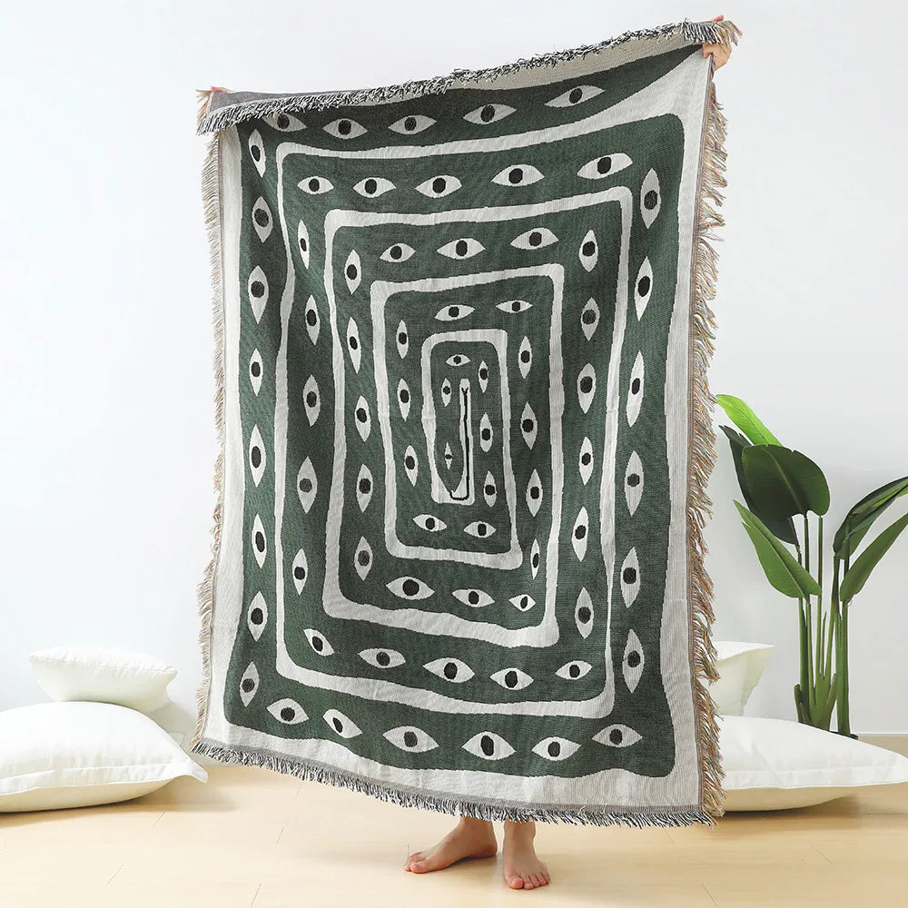 Snake Eye Tapestry Throw Blanket