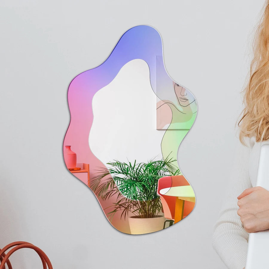 Aurora Wave Accent Mirror