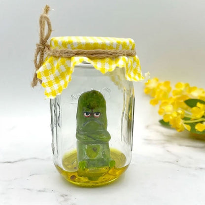 Grumpy Pickle In A Jar