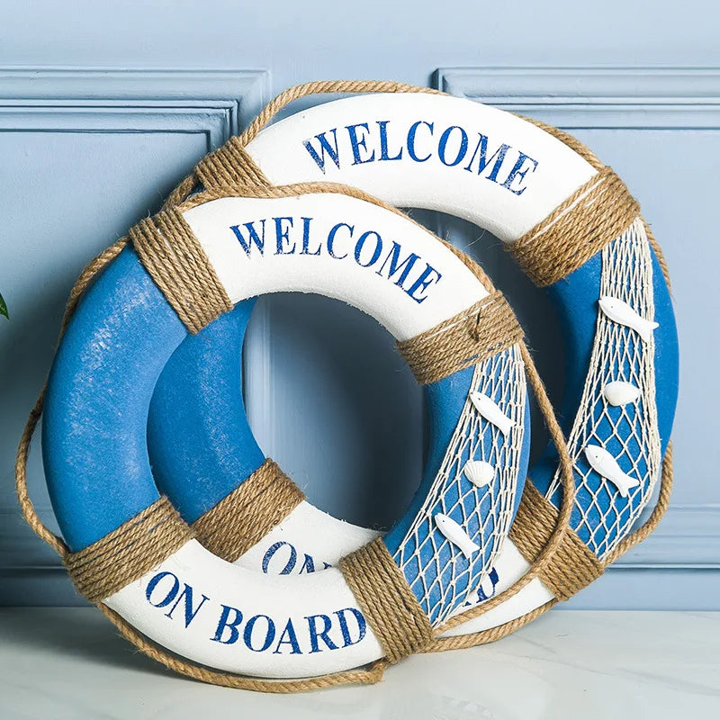 Captain's Welcome Lifebuoy Decor