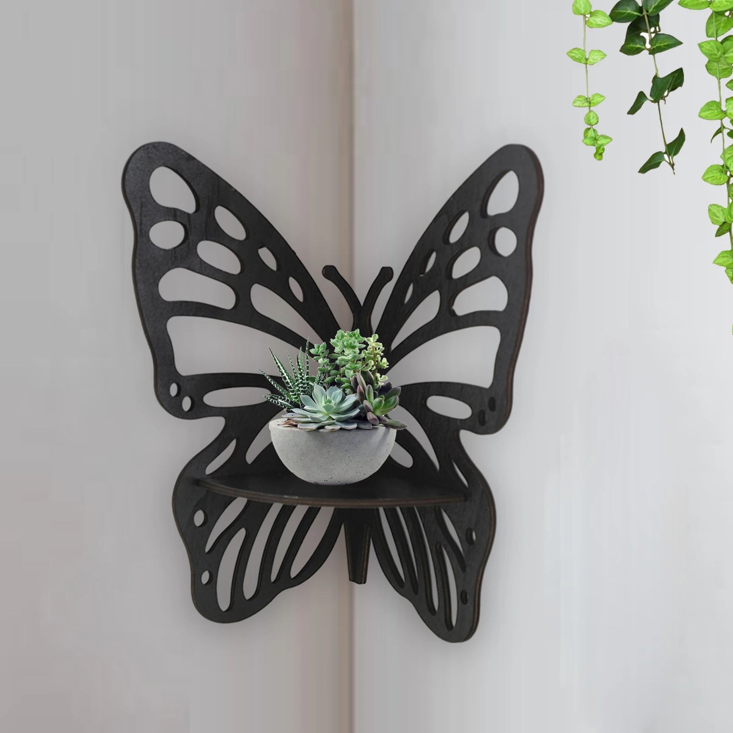 Tranquil Wings Butterfly Wall Shelf