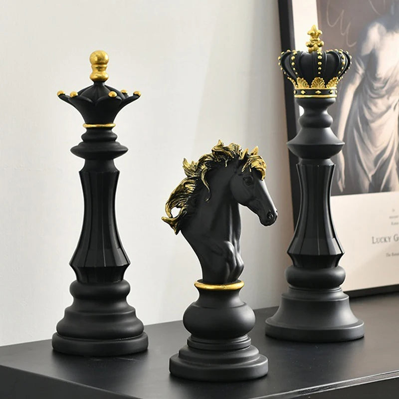 Grandmaster Chess Piece Decor Set