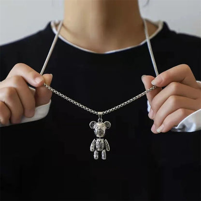 Interactive Graffiti Teddy Pendant & Chain