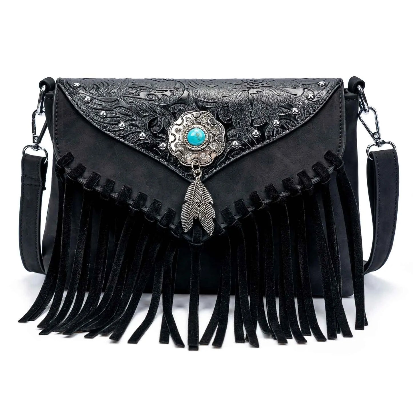 Navaho Dream Leather Fringe Bag