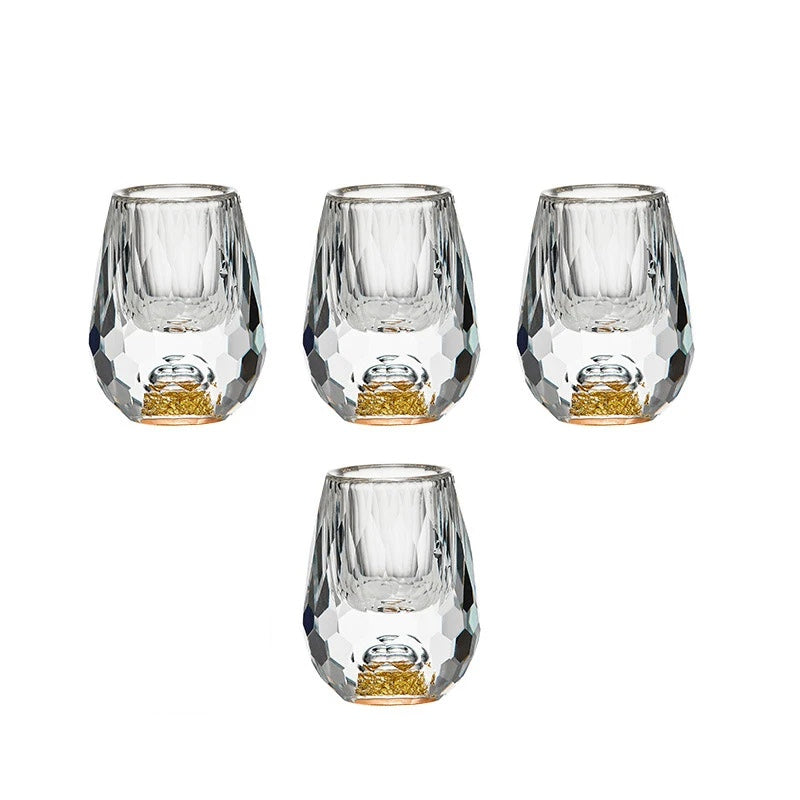 Luxe Diamond-Cut Whiskey Glass