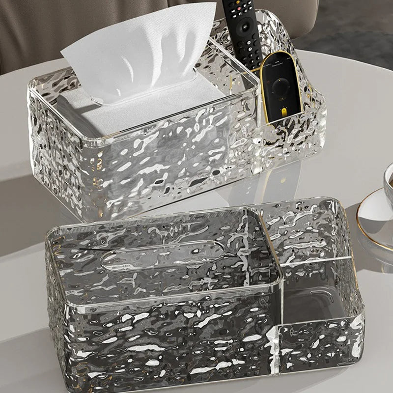 Acrylic Tissue Box & Organizer