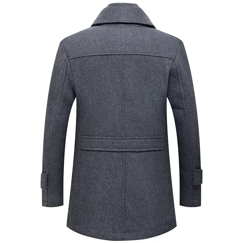 Modern Classic Double Collar Overcoat