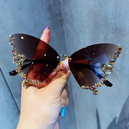 Butterfly-Shaped Sunglasses Set