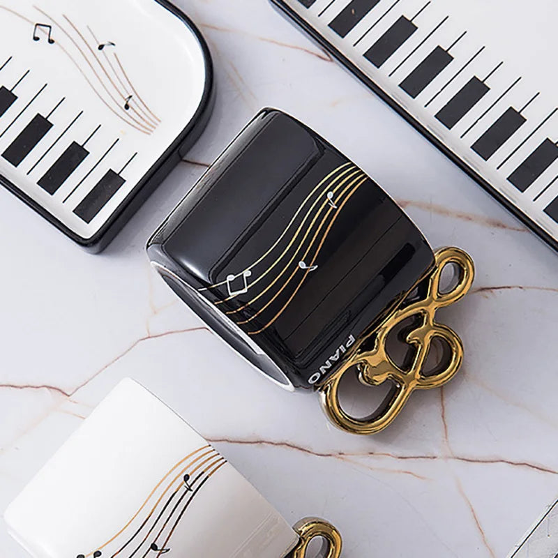 Piano Mug & Tray Ensemble