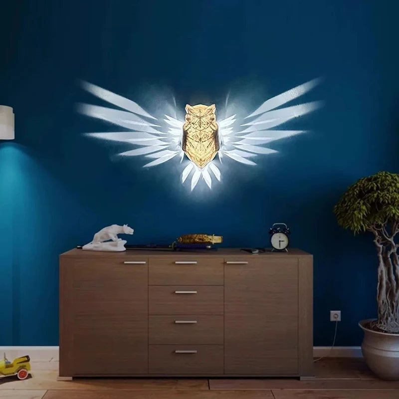 Celestial Owl Projecting Sconce