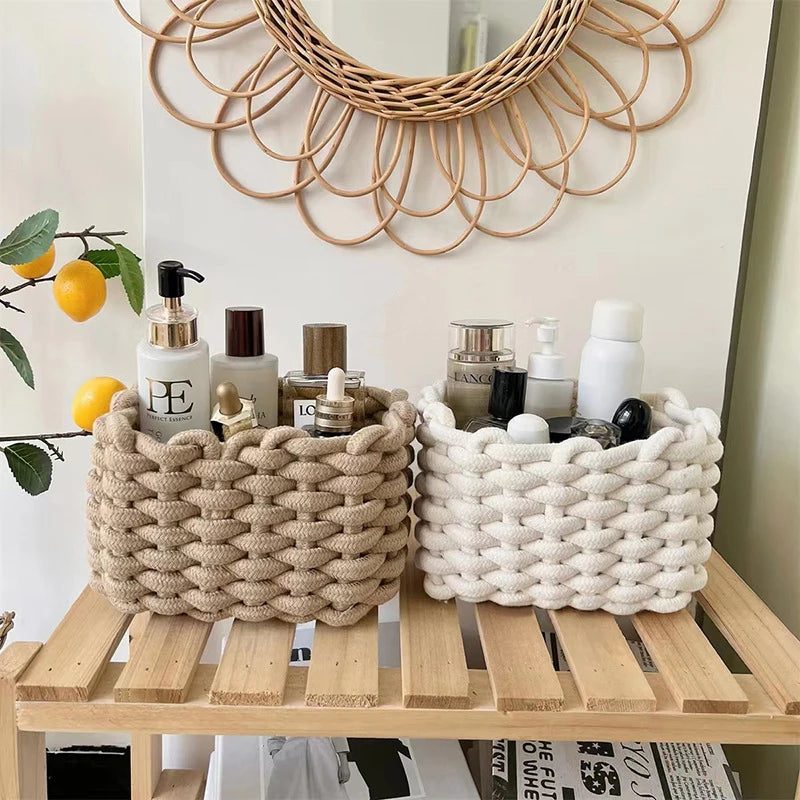 Chunky Knit Storage Basket