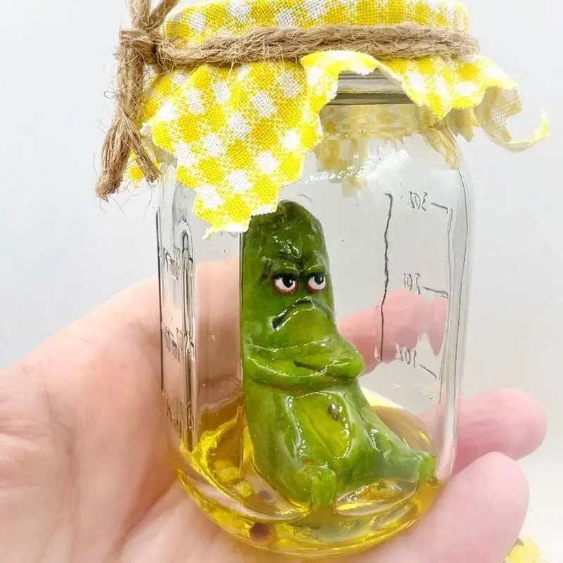 Grumpy Pickle In A Jar