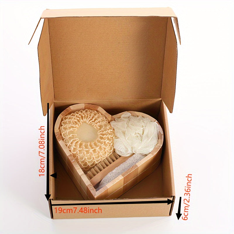 Harmony Heart Wooden Spa Set