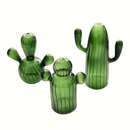 Desert Mirage Glass Cacti Vase