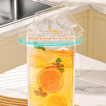 Transparent Juice Carton