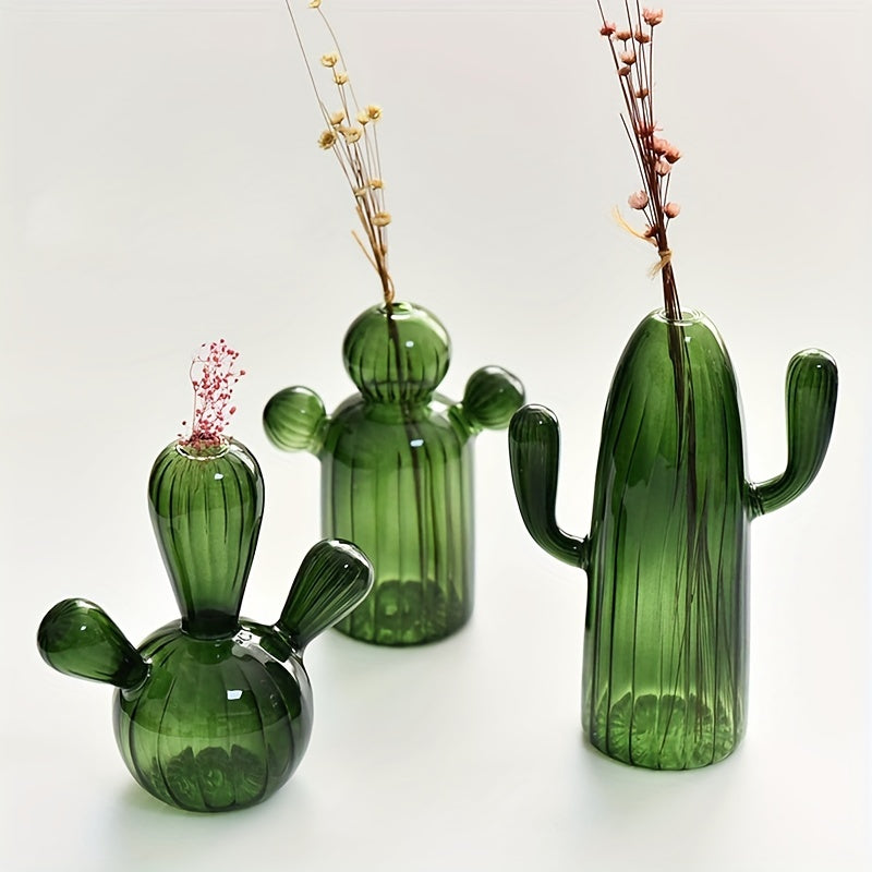 Desert Mirage Glass Cacti Vase