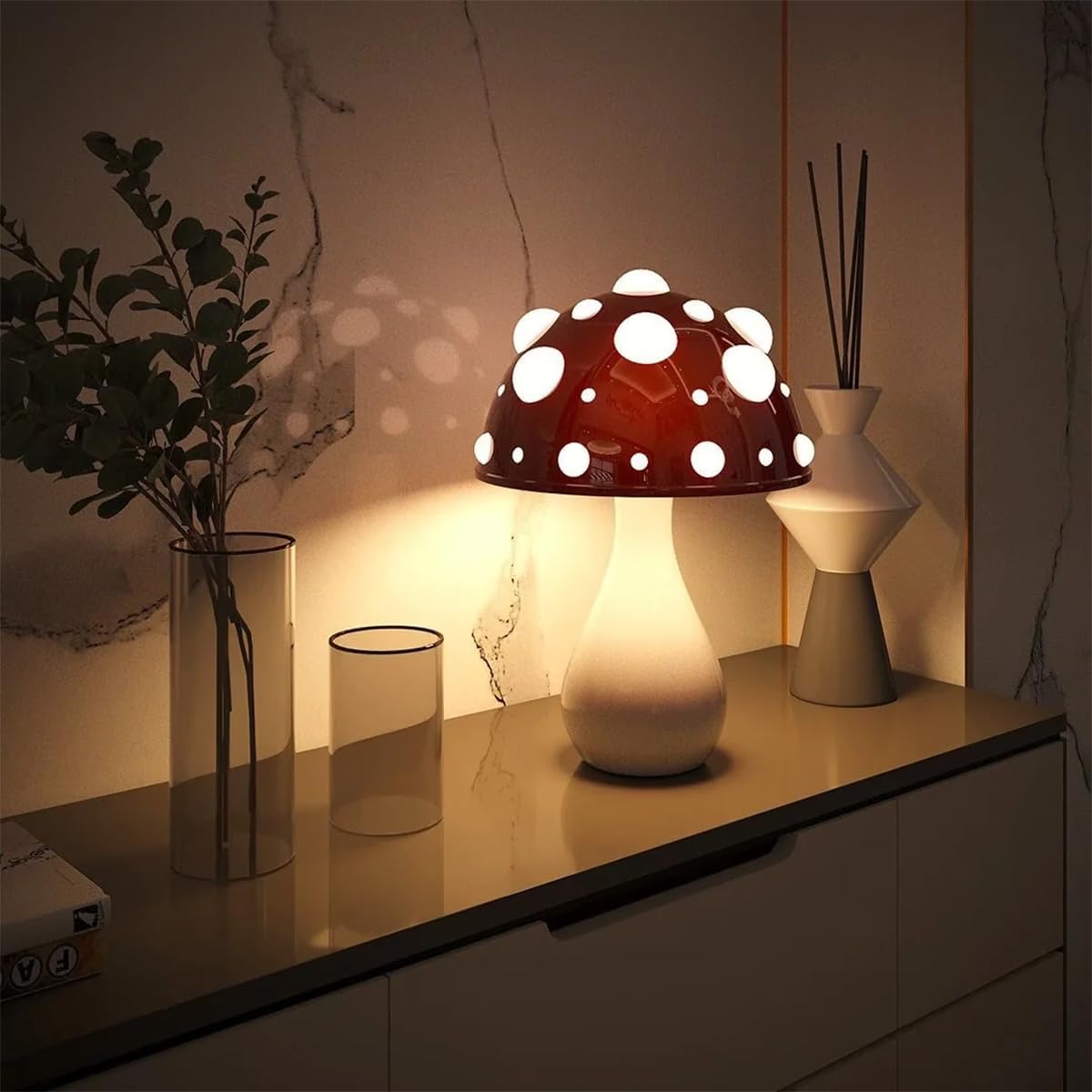 Enchanted Forest Mushroom Lamp