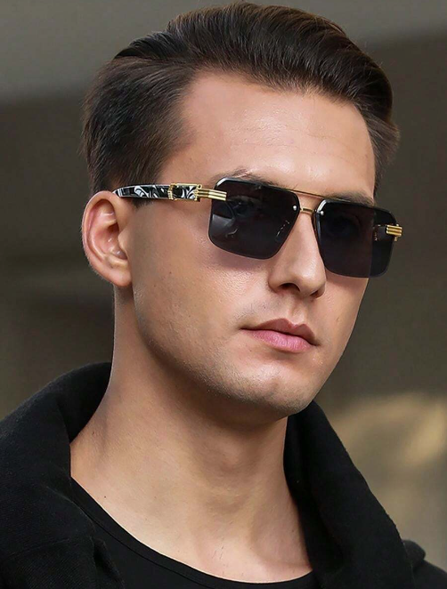 Retro Rimless Sunglasses