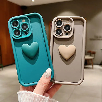 3D iPhone Heart Case