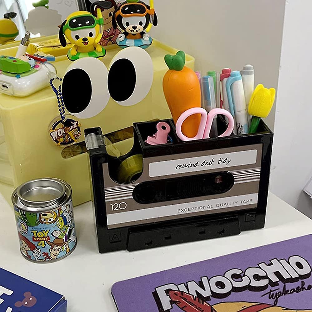 Retro Cassette Tape Pen Holder