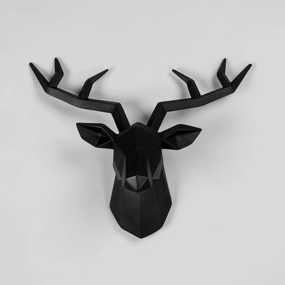 Contemporary Geometric Deer Wall Sculpture