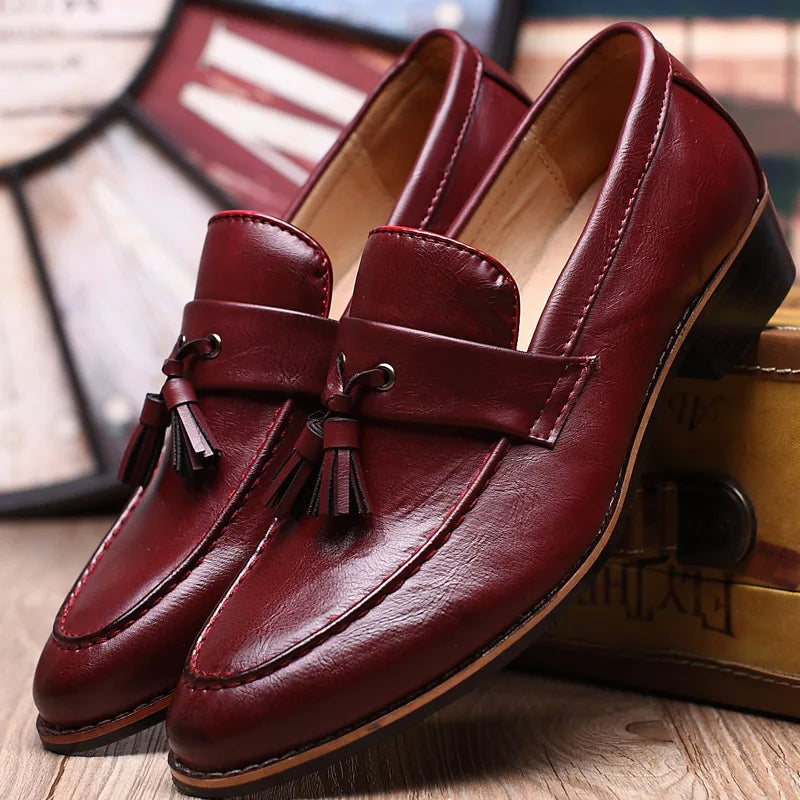 Moccasin Style Tasseled Loafers