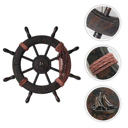 Nautical Navigator's Decor Ship Wheel