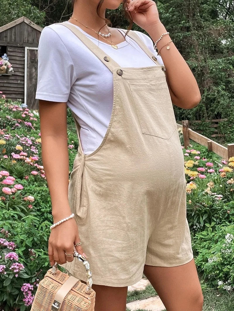 Breezy Summer Maternity Overalls