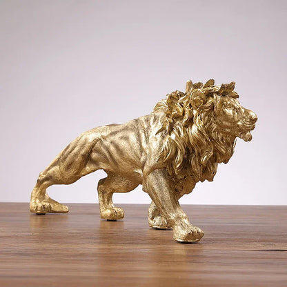 Regal Pride Lion Decor Statue