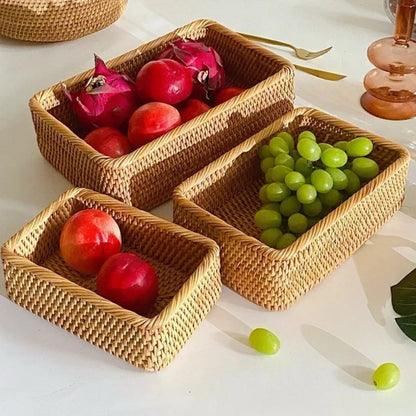 Rattan Fruit Serving Basket