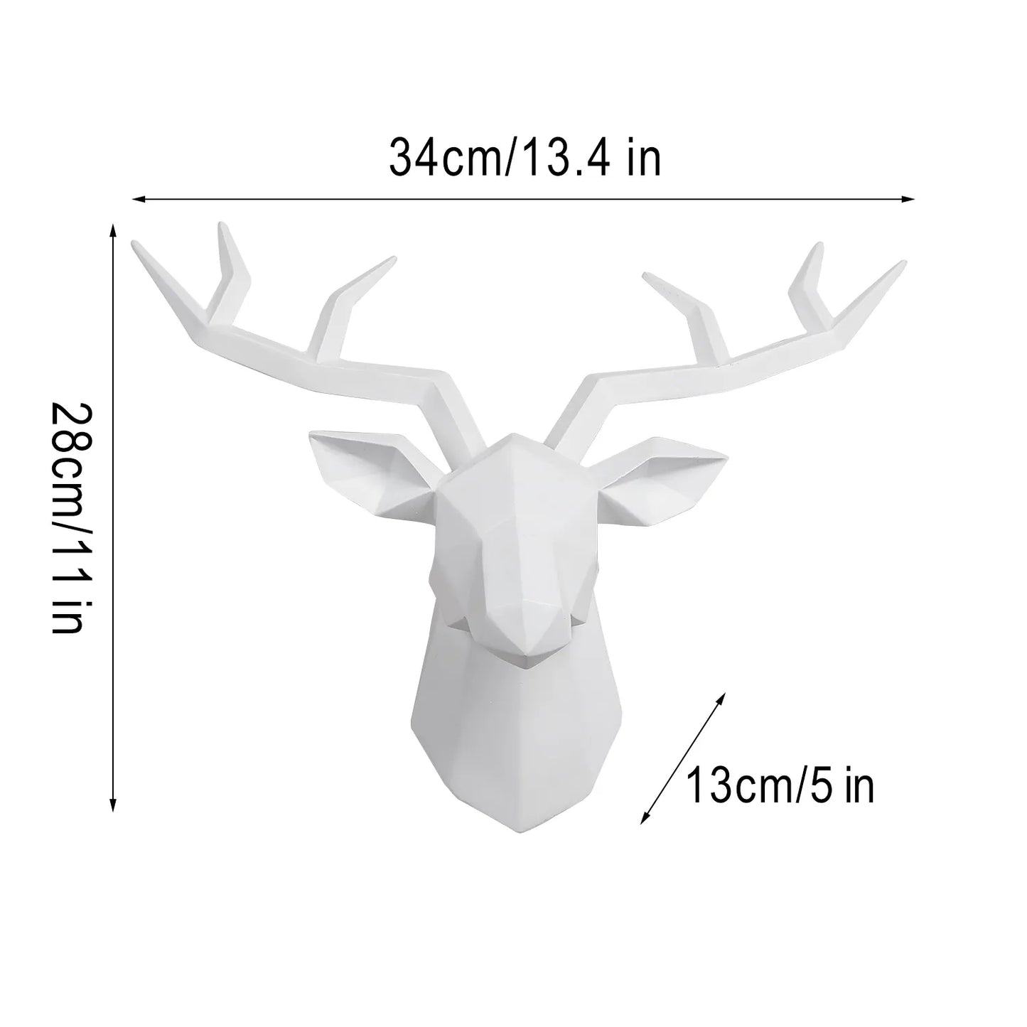 Contemporary Geometric Deer Wall Sculpture