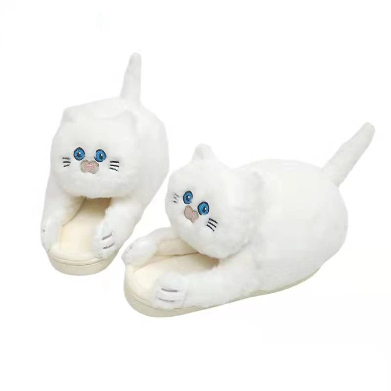 FelineFuzz Plush Cat Slippers