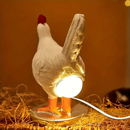 Chicken Or The Egg? Desktop Glow Lamp