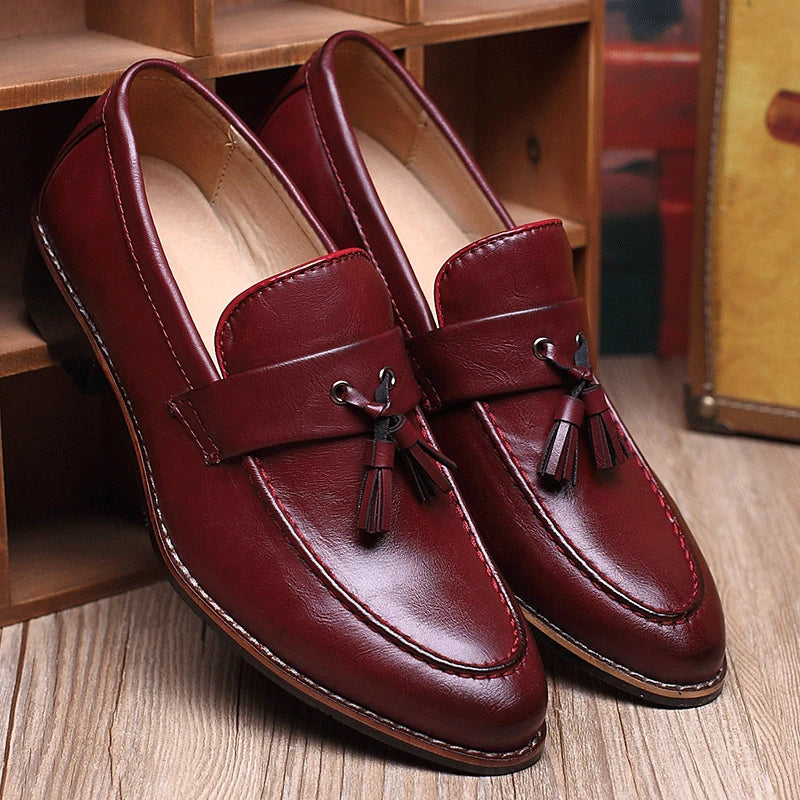 Moccasin Style Tasseled Loafers