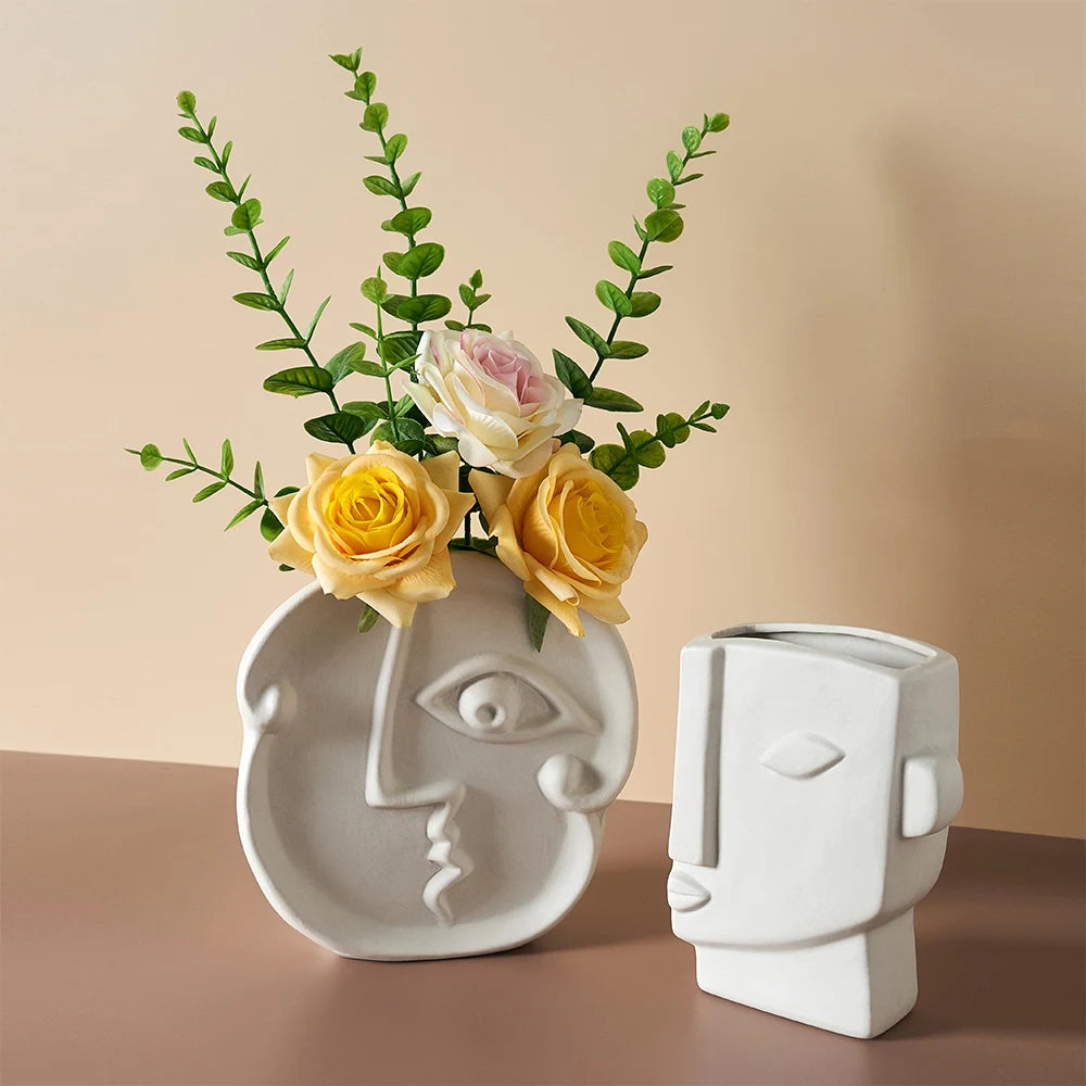 Modern Picasso Abstract Portrait Vase