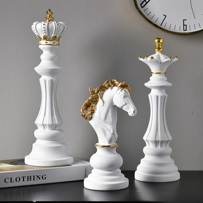 Grandmaster Chess Piece Decor Set