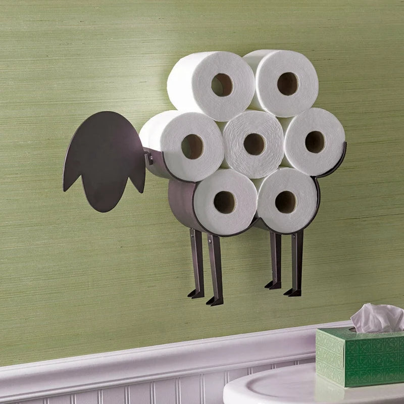 WoollyRolls Sheep-Inspired Bathroom Tissue Stand